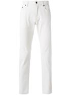 Dolce & Gabbana Ripped Detail Jeans, Men's, Size: 48, White, Cotton/spandex/elastane
