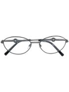 Pierre Cardin Eyewear Round-frame Glasses - Metallic