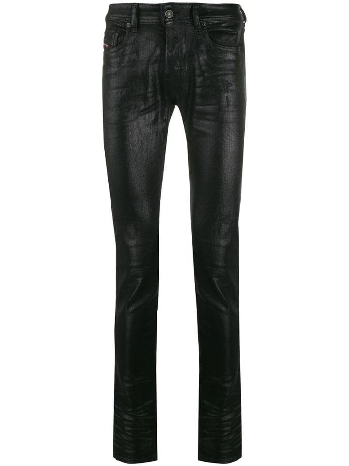 Diesel Sleenker Skinny Jeans - 2 Black
