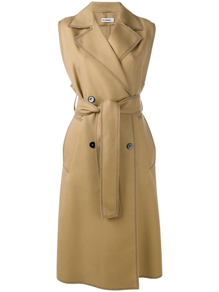 Jil Sander Gus Sleeveless Coat - Neutrals