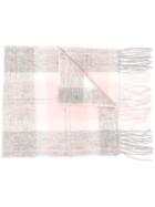Barbour Two-tone Fringed Scarf - Pink