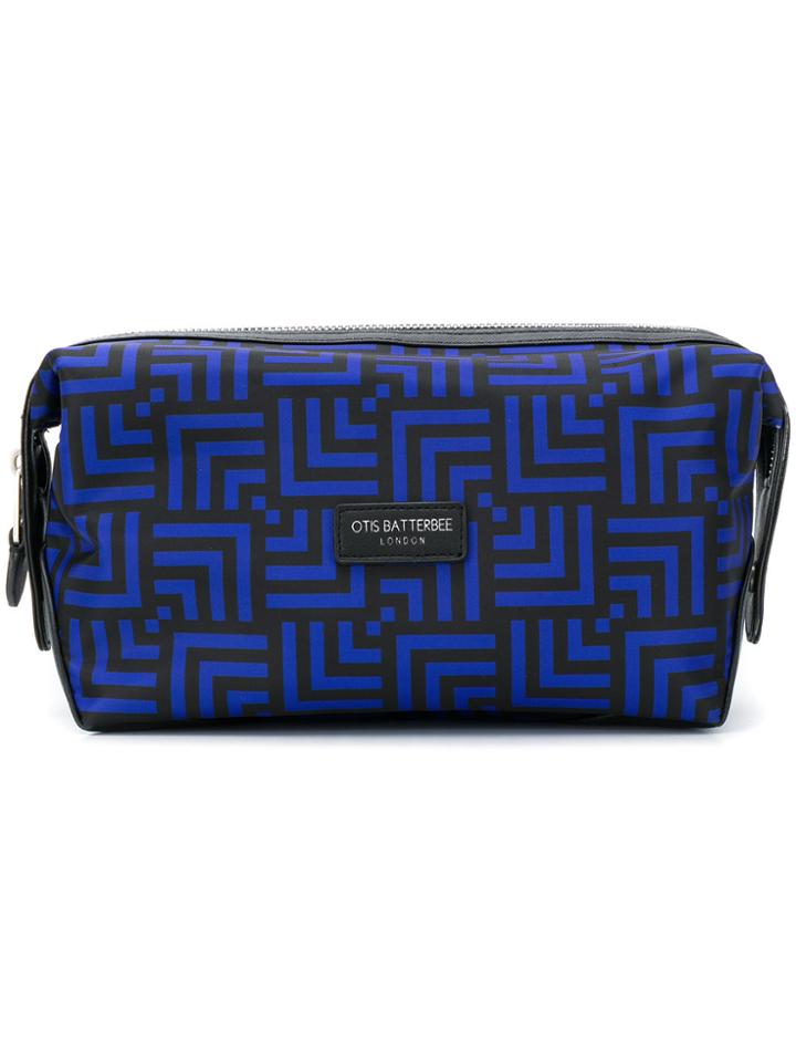 Otis Batterbee Fenton Printed Wash Bag - Blue