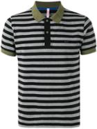 Sun 68 - Contrast Collar Polo Shirt - Men - Cotton/spandex/elastane - Xxl, Black, Cotton/spandex/elastane