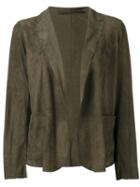 Salvatore Santoro Panelled Jacket, Women's, Size: 42, Green, Leather