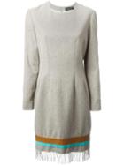 Jean Louis Scherrer Vintage Fringed Hem Dress