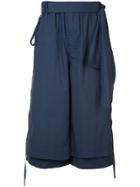 Craig Green Layered Cropped Trousers - Blue