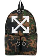 Off-white Camouflge Arrow Backpack - Green