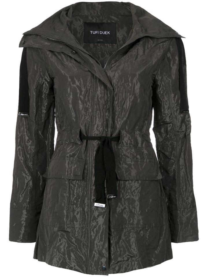 Tufi Duek Drawstring Waist Coat - Green