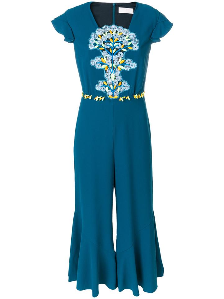 Peter Pilotto Cady Lace Cropped Jumpsuit - Blue