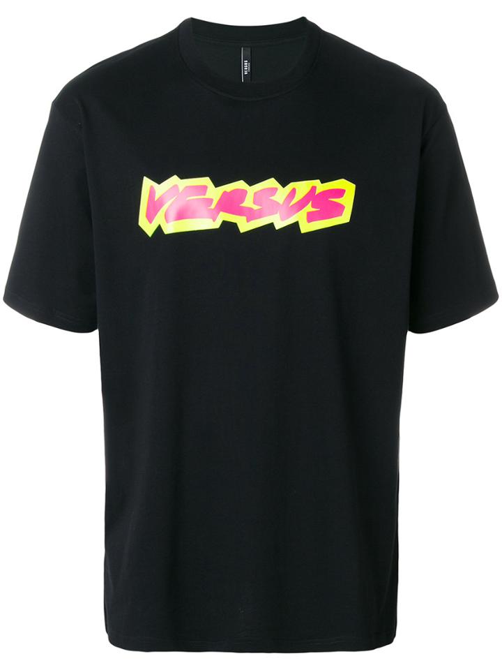 Versus Oversized Logo T-shirt - Black