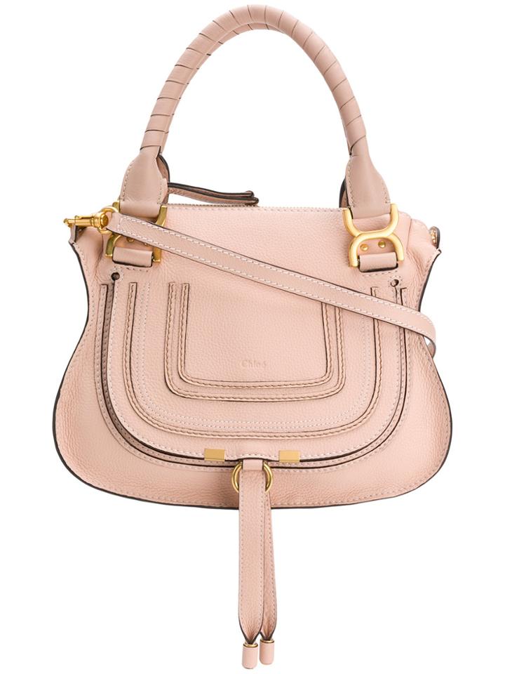 Chloé Marcie Shoulder Bag - Pink & Purple