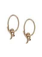 Maria Black 14kt Yellow Gold Fall Sapphire Hoop Earrings