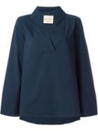 Erika Cavallini Aya Blouse, Women's, Size: 42, Blue, Cotton/spandex/elastane