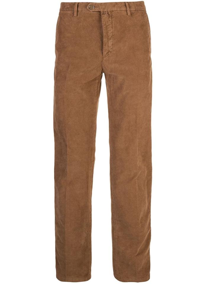 Kiton Off Centre Fastening Trousers - Brown