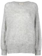 Maison Flaneur Crew Neck Sweater - Grey