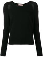 Twin-set Scoop Neck Jumper - Black