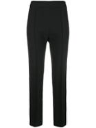 Hebe Studio Side-stripe Fitted Trousers - Black