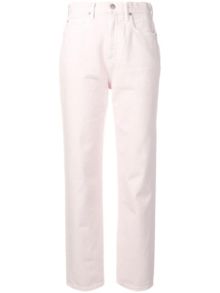 Alexander Wang High Rise Straight-leg Jeans - Pink
