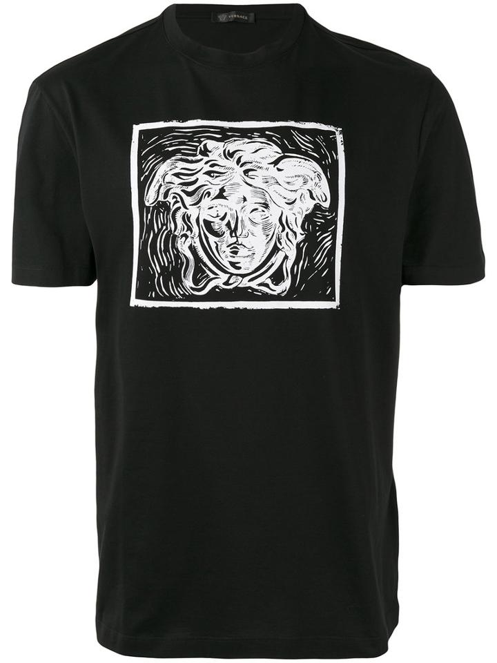 Versace - Medusa In Square T-shirt - Men - Cotton - M, Black, Cotton