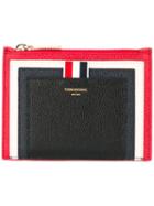 Thom Browne Zipped Pouch, Women's, Red, Leather