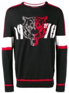 Plein Sport Tiger Knit Jumper - Black