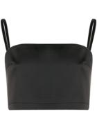 We11done Spaghetti Strap Top - Black