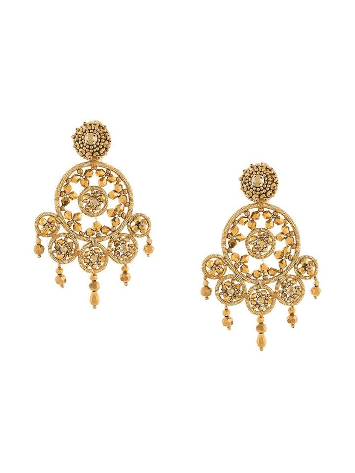 Oscar De La Renta Oscar De La Renta R19j133gol Gold Synthetic->glass
