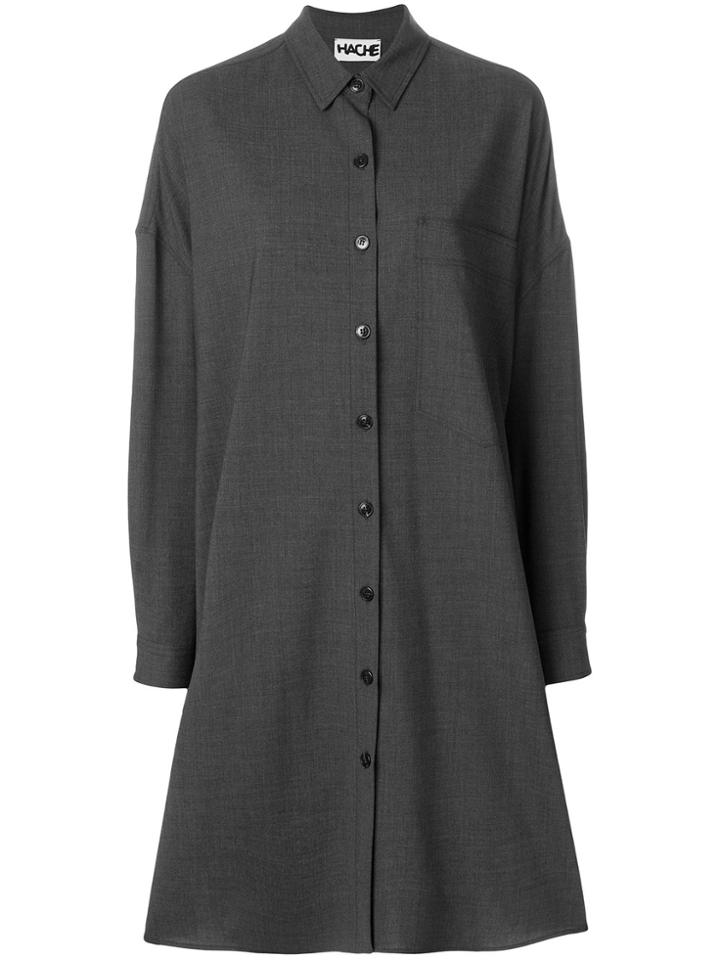 Hache Shirt Dress - Grey