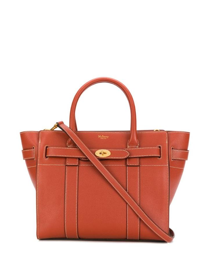 Mulberry Bayswater Tote - Orange