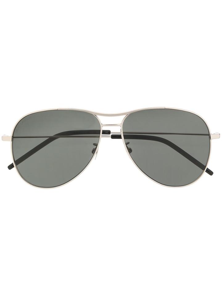 Saint Laurent Aviator-style Sunglasses - Silver