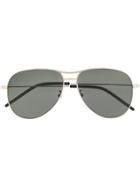 Saint Laurent Aviator-style Sunglasses - Silver
