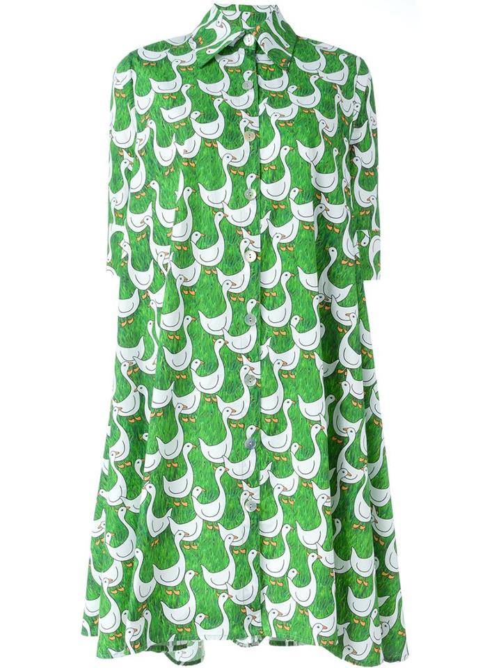 Ultràchic Goose Print Shirt Dress