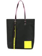 Karl Lagerfeld Neon Patch Shopped Tote - Black