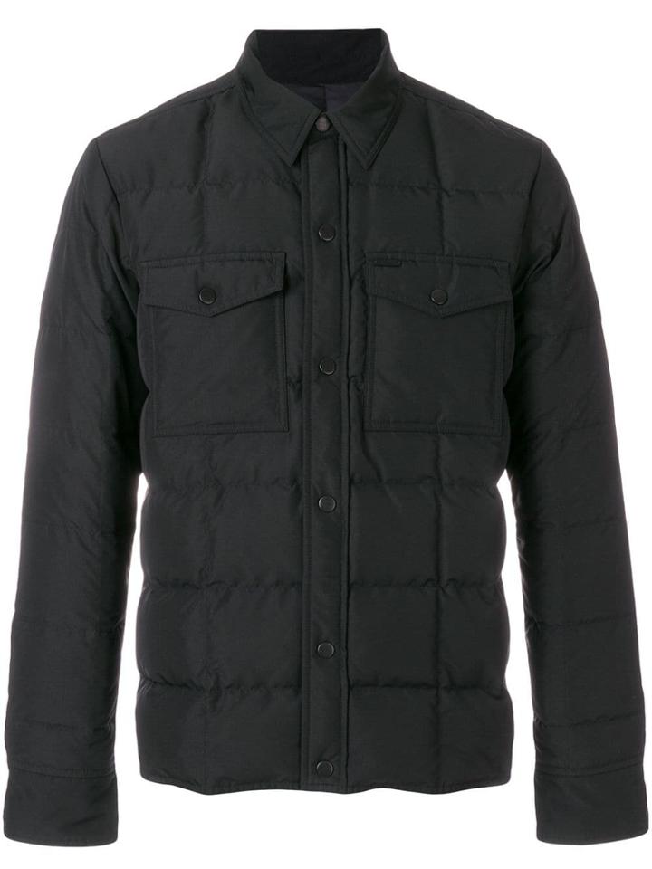 Ami Alexandre Mattiussi Snap-buttonned Quilted Jacket - Black