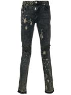 Represent Destroyed Skinny Jeans - Grey