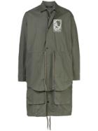 Komakino Layered Drawstring Jacket - Green