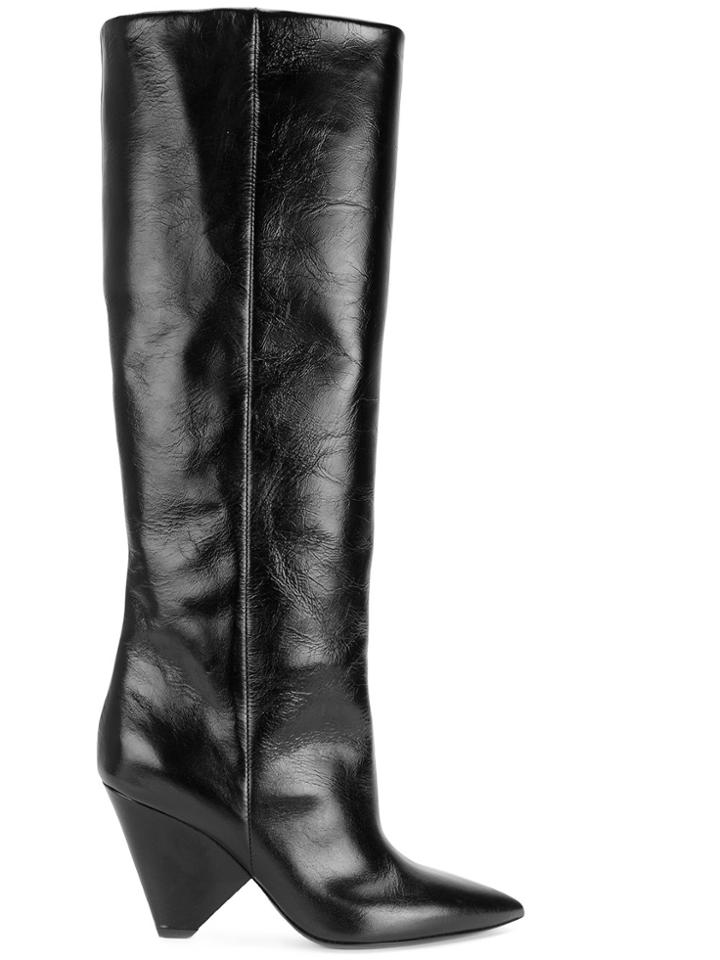 Saint Laurent Niki 105 Boots - Black