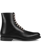 Gucci 80's Style Lace-up Boots - Black