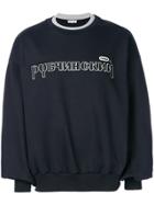 Gosha Rubchinskiy Logo Embroidered Sweatshirt - Blue