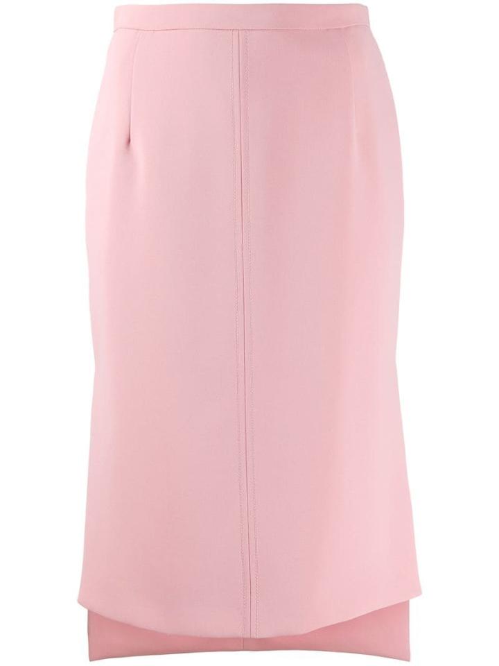 Nº21 High Low Hem Skirt - Pink