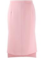 Nº21 High Low Hem Skirt - Pink
