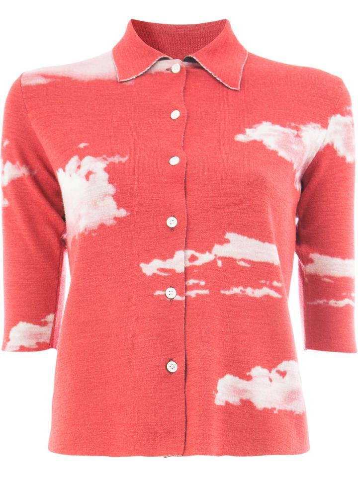 Undercover Jersey Button Shirt - Red