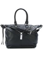 Diesel - Zip Detail Tote - Women - Calf Leather - One Size, Black, Calf Leather