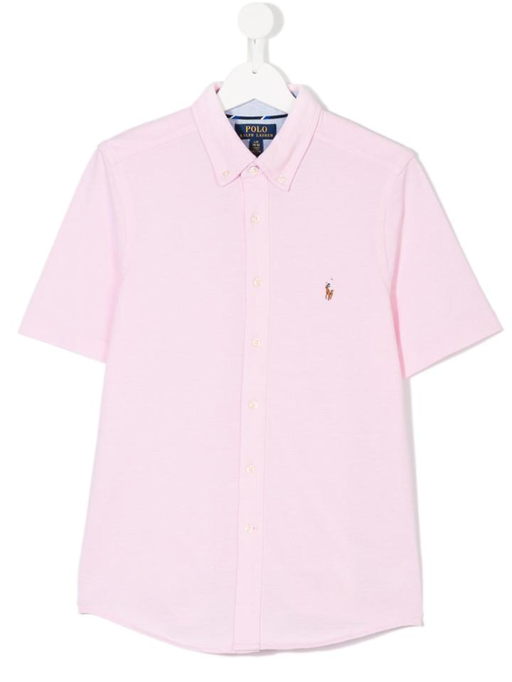 Ralph Lauren Kids Short Sleeve Shirt - Pink & Purple