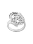 Versace Embellished Baroque Ring - Metallic