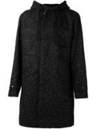 Tillmann Lauterbach 'massot' Hooded Coat, Men's, Size: Xl, Black, Sheep Skin/shearling