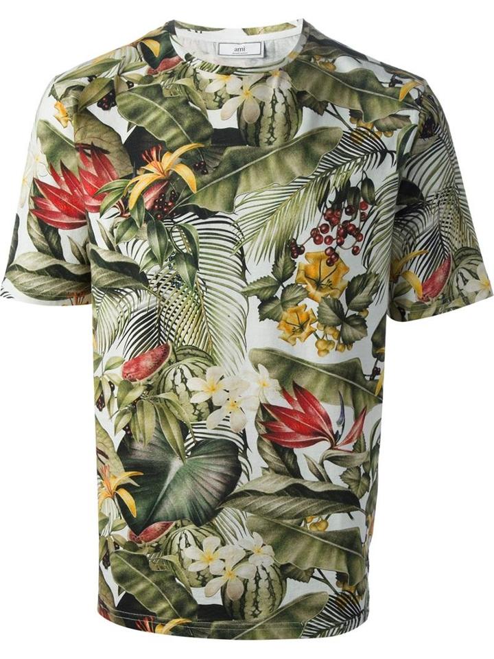 Ami Tropical Print T-shirt