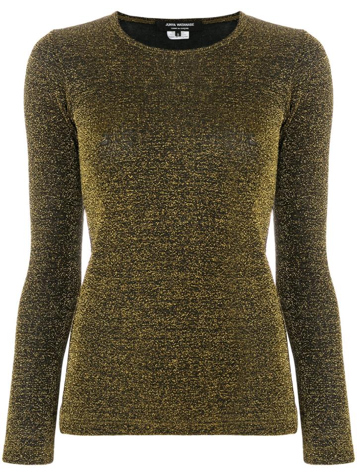 Junya Watanabe Comme Des Garçons Fitted Jumper - Metallic