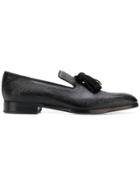Jimmy Choo Tassel Embellished Loafers - Black