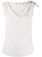 Lanvin Tank Top With Knot Detail - Neutrals